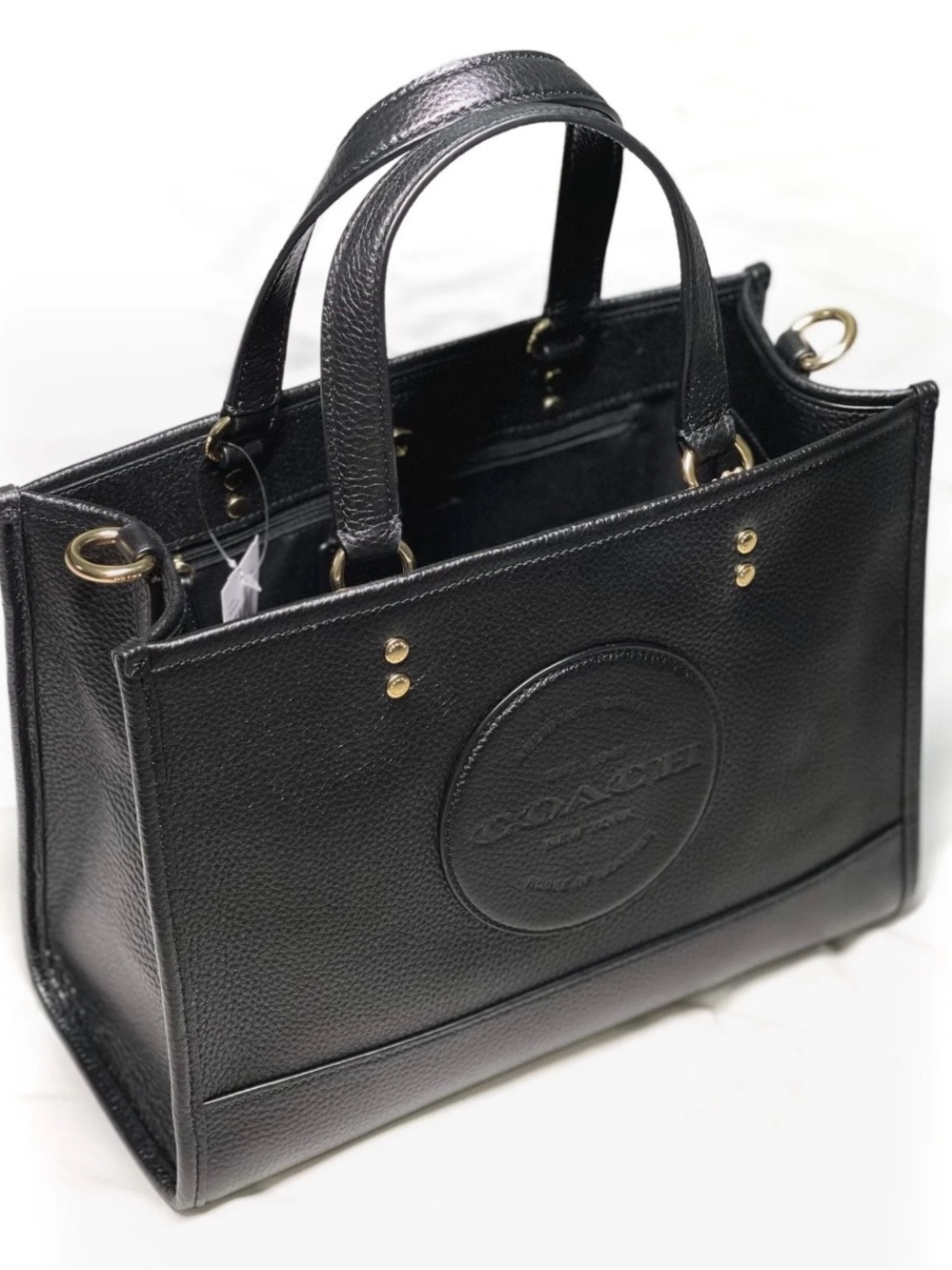 Coach Black Dempsey Carryall with Patch